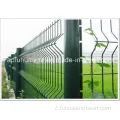 Fence a maglie a filo galvanizzato e rivestito in PVC